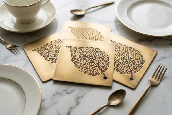 Metal Decor etched coaster 662-MD